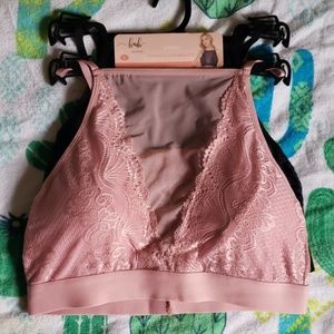 Hush Intimates High-Neck Lace Bralette